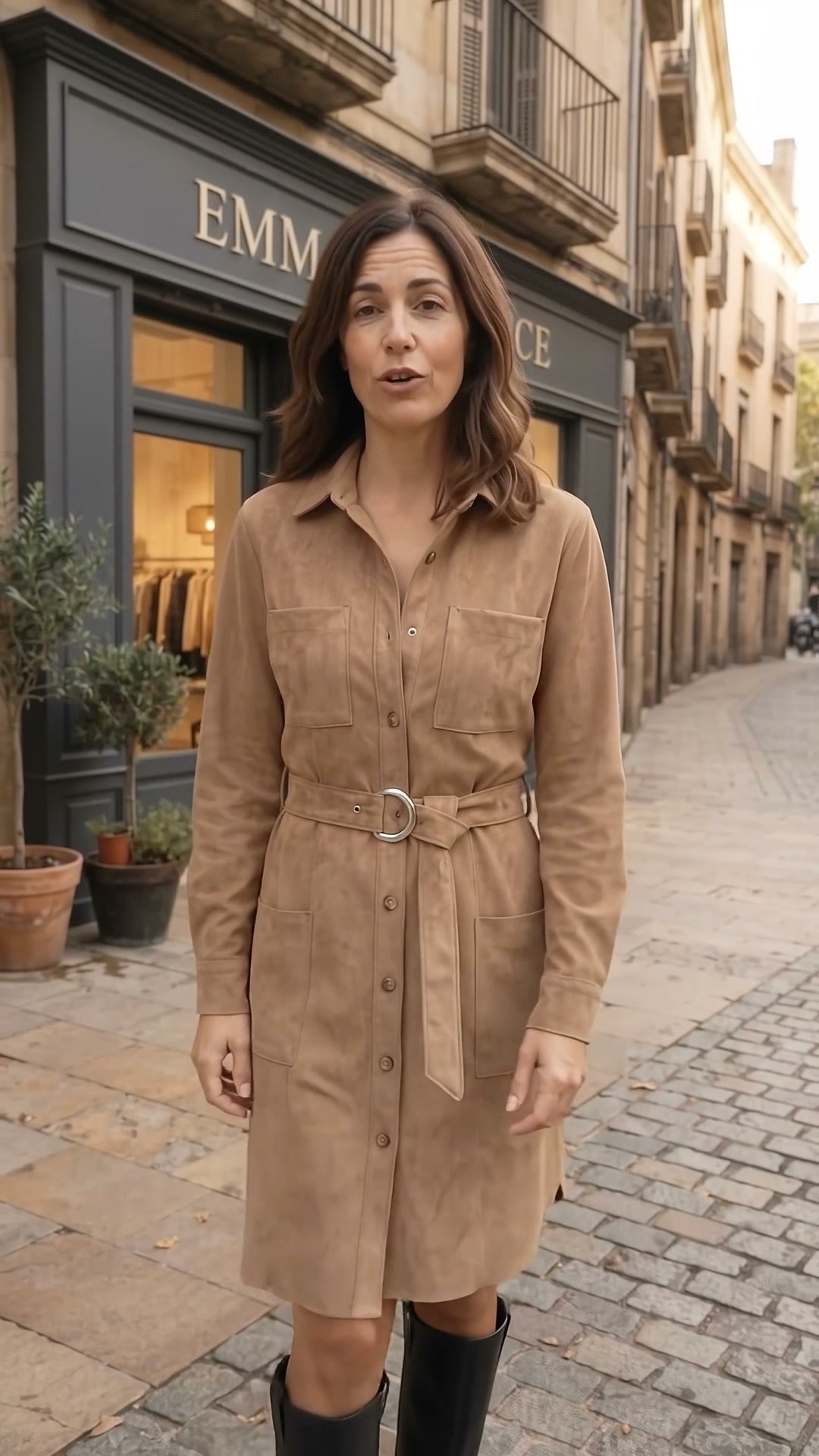 El vestido camel que arrasa este otoño