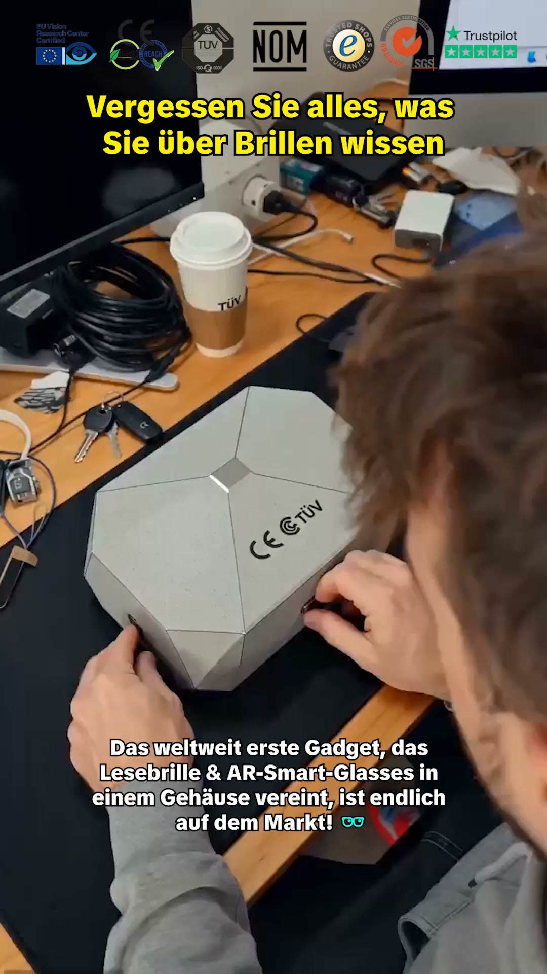 KI‑Smart‑Brille mit Echtzeit‑Übersetzung für 58 Sprachen