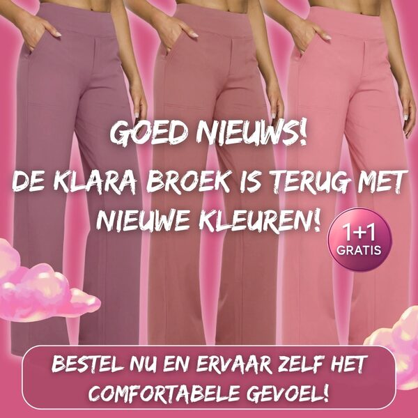 Nieuw: Klara in frisse lentekleuren – nu 1+1 GRATIS
