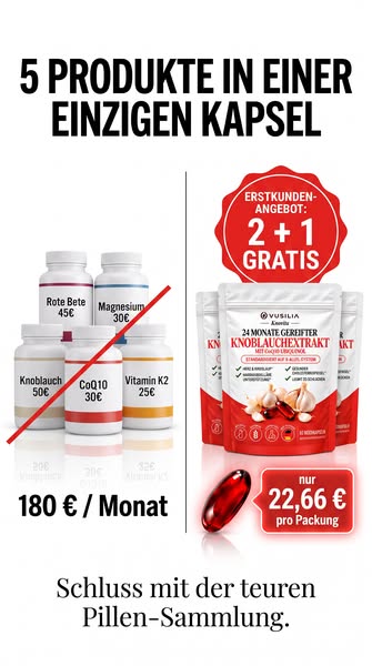 Eine Kapsel für die Gefäße statt fünf Dosen.