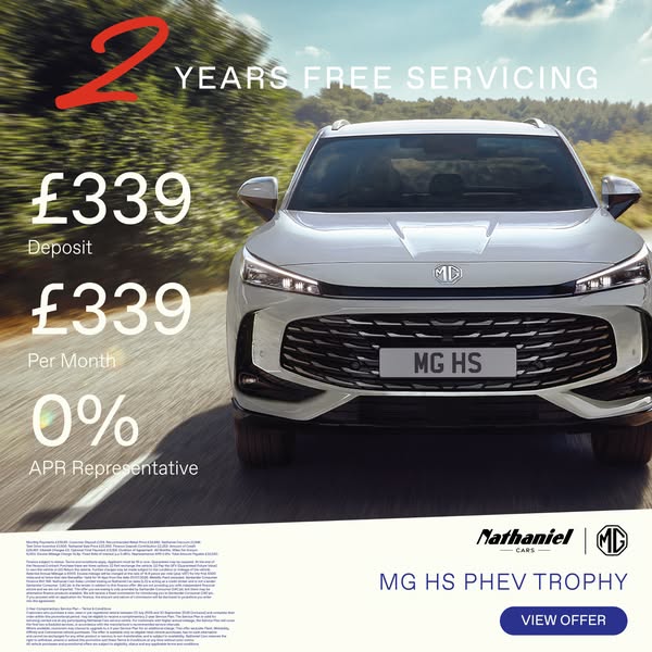 MG HS Plugin Hybrid Trophy From £339/Month