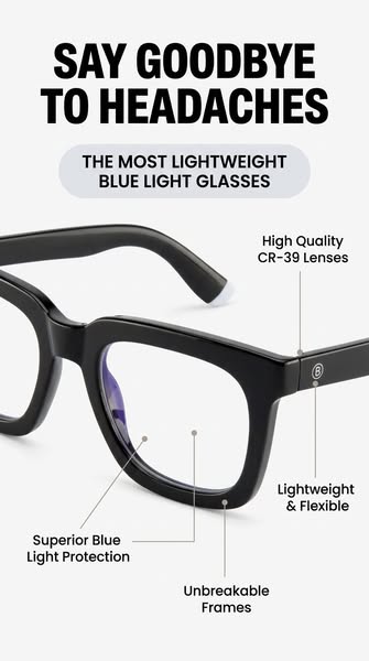 Blue Light & 100% UVA / UVB Protection