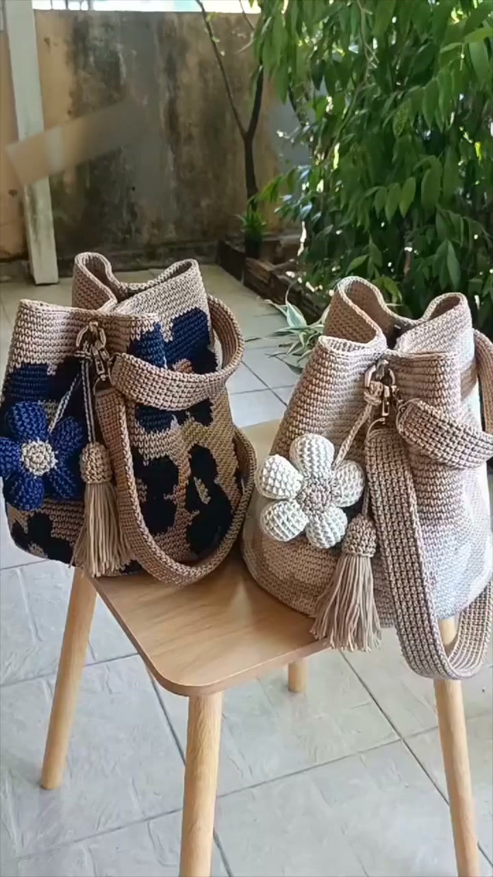Textile Floral Purse Bag
