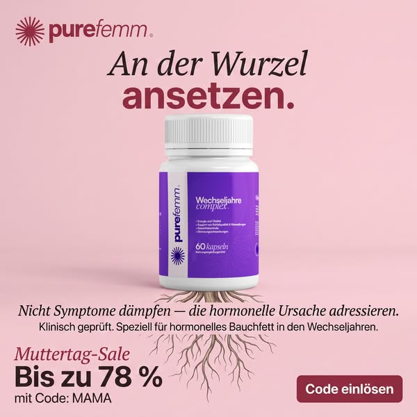 MUTTERTAG-SALE: 78 % Rabatt auf Purefemm — Code MAMA