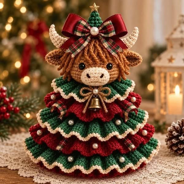 Crochet Animal Christmas Tree DIY Kit – Stitch a Little Christmas Magic