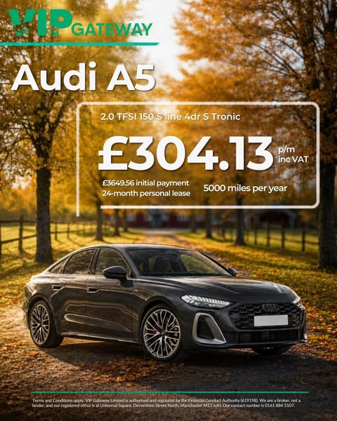 The New Audi A5, Elegantly Leased