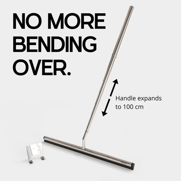 Stop bending over to wipe the floors (after showering)