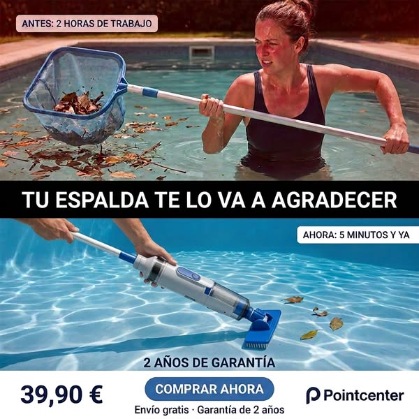 Aspirador de Piscina Sem Fio 3 em 1 Pro — Pointcenter