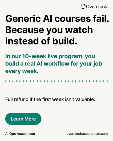 Build Useful AI Workflows in 10 Weeks