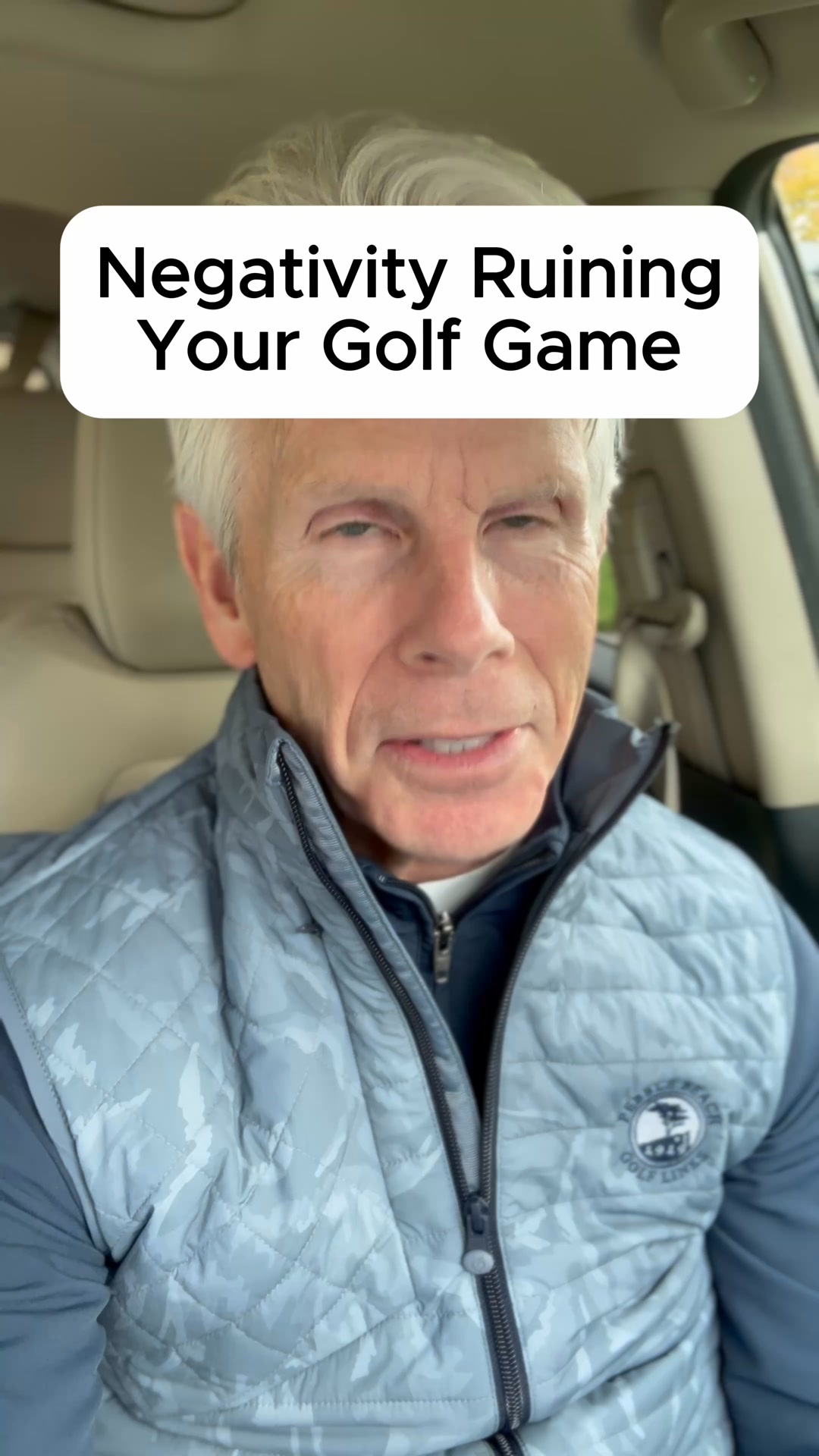 Is Negativity Costing You Strokes?