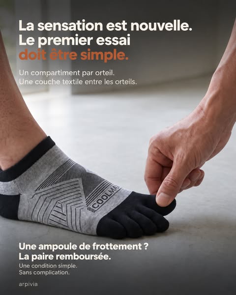 Chaussettes 5 orteils · Garantie Terrain