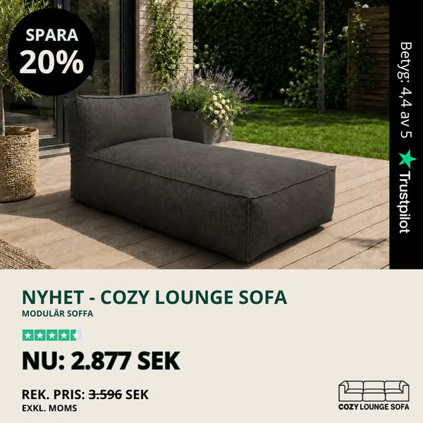 Cozy Lounge Sofa – SPARA 20%