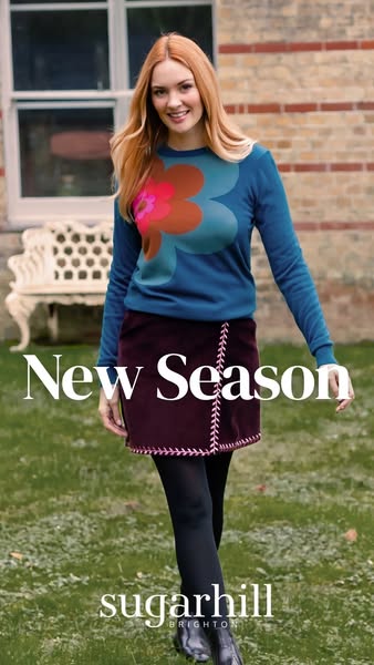 Teal Flower Jumper - Rita