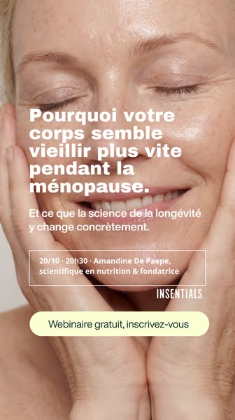 Webinaire gratuit : longévité & ménopause