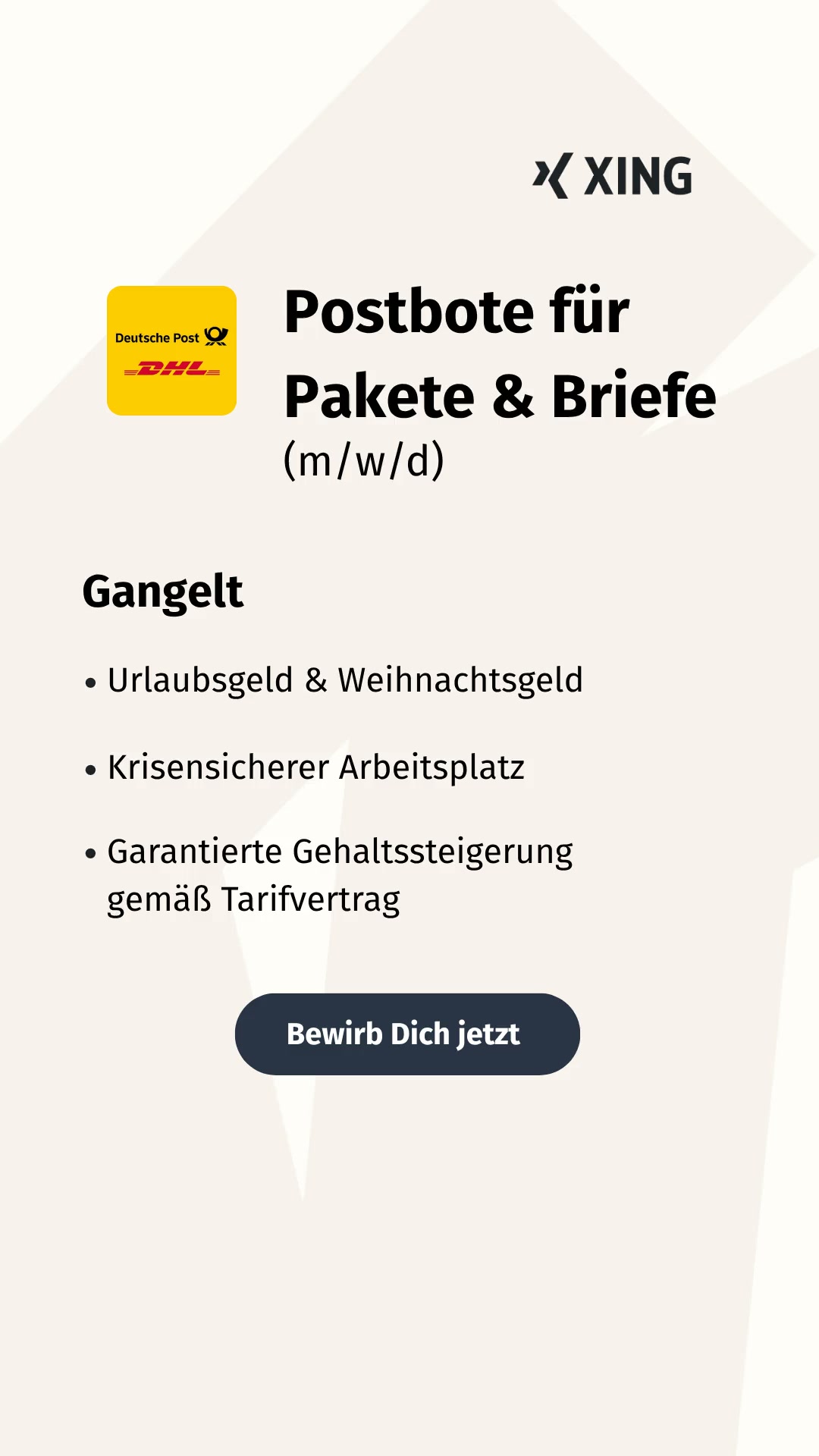 Postbote (m/w/d) gesucht