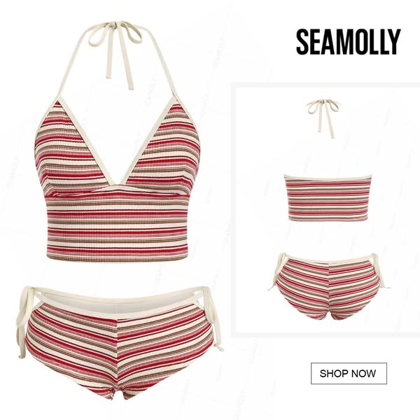 Seamolly Striped Tankini