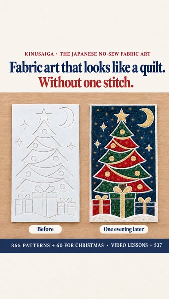 Fabric art that looks like a quilt