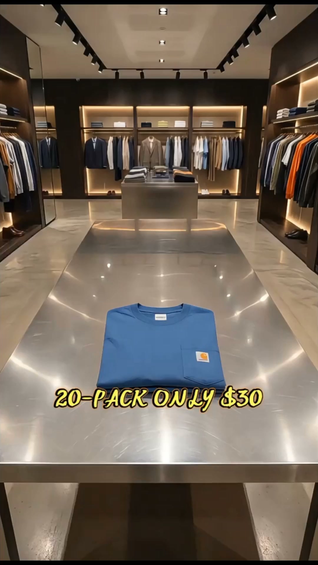Men’s Big & Tall Heavyweight Pocket T-Shirt | 20-Pack Only $30