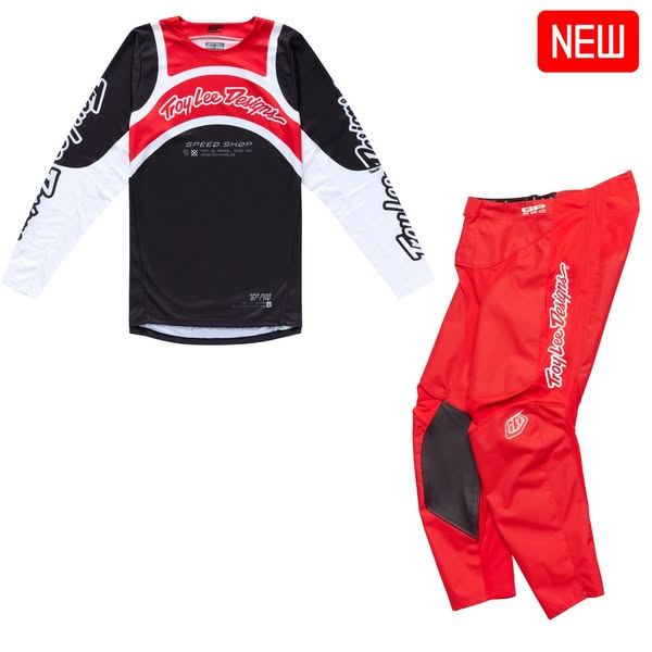 Troy Lee Designs 2025 Fall GP Pro Kit Combo - Swerve Black Red / Red
