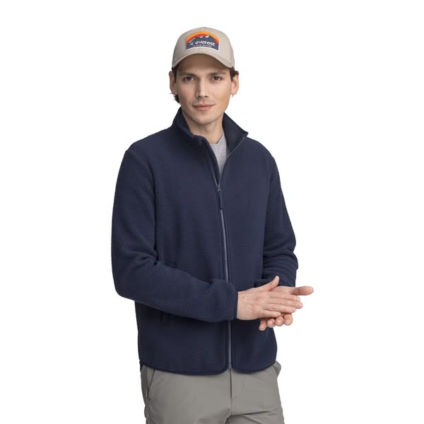 PILE ZIP SHIRT DEEP NAVY - Pile Fleece
