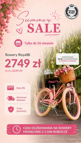 Wakacyjna promocja na rowery!