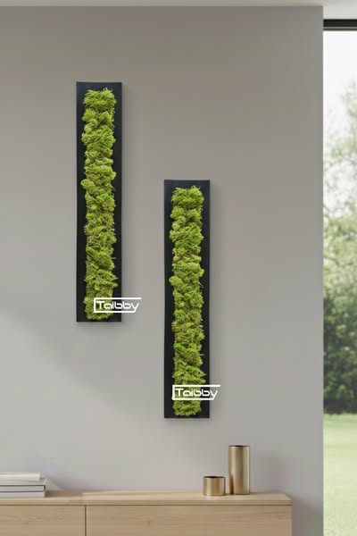Decorazione da Parete Rettangolare con Muschio – Design Naturale ed Esclusivo