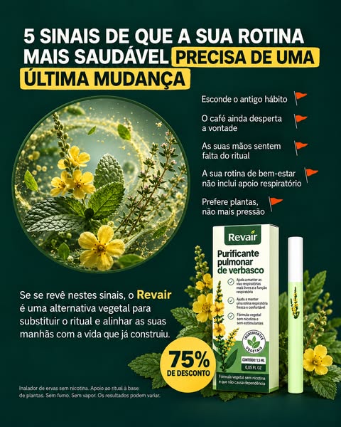 Elimine a acumulação. Respire mais fundo. Volte a sentir os seus pulmões.