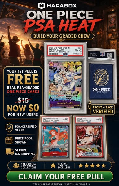 Your 1st One Piece PSA Pull Is Free