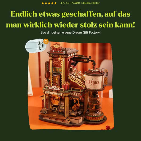 Nachdem du das gebaut hast, kannst du wirklich stolz sein.