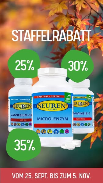 Kostenloser Versand bei Seuren Nutrients!
