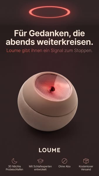 Einschlafen in Minuten.