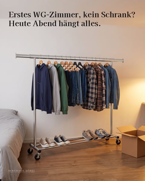 Kleiderständer auf Rollen · 99,95 €
