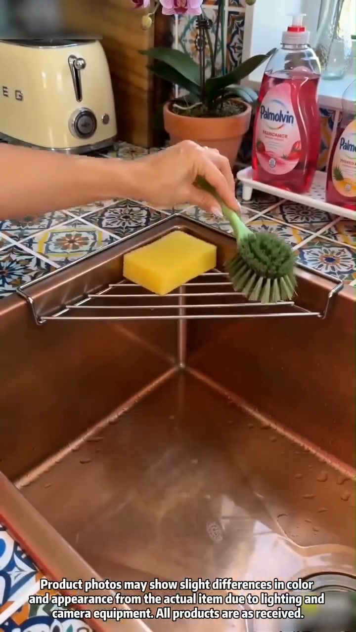 Stainless Steel Corner Sink Drain Rack