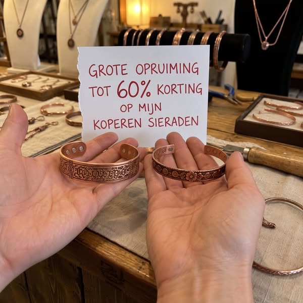 99,9% puur koper – door mij met de hand gemaakt