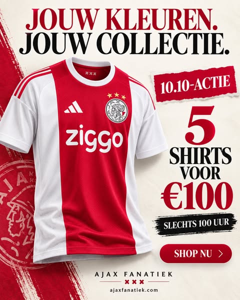 5 shirts voor € 100