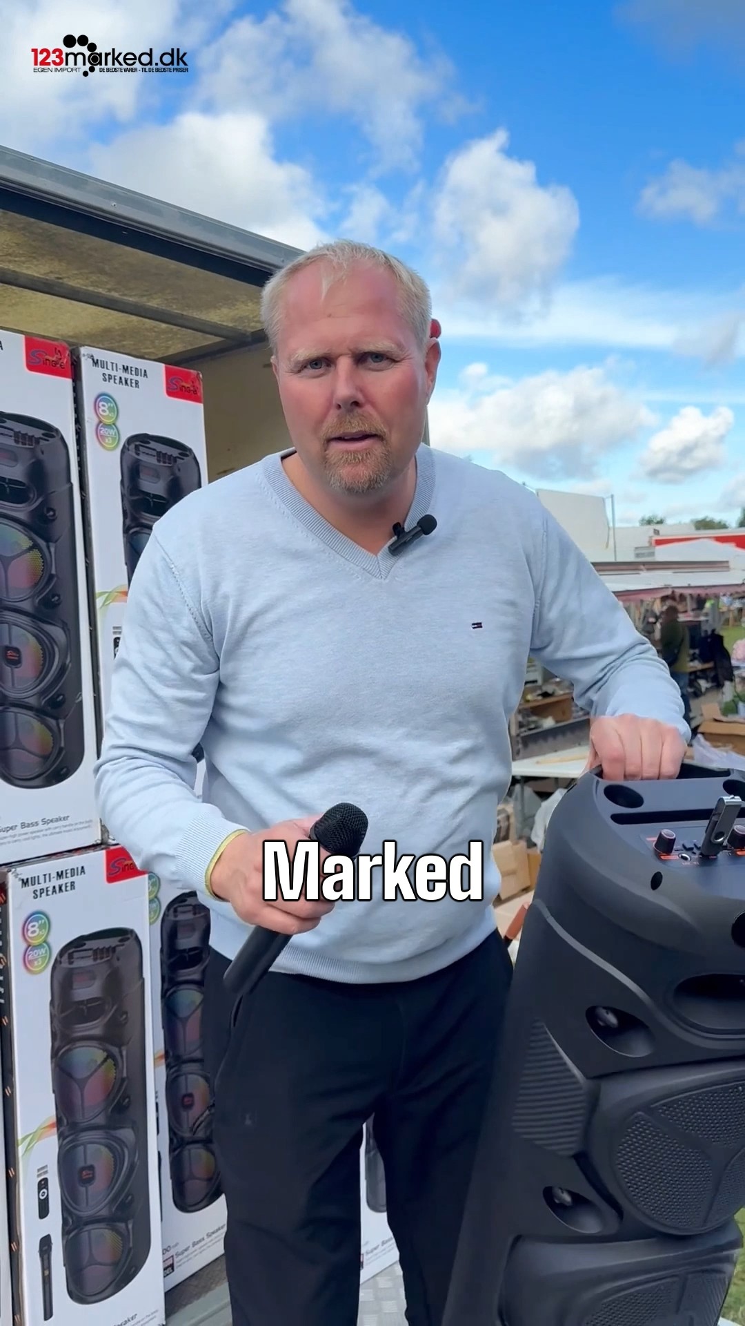 Karaokeanlæg med RGB-lys: Spar 50%!