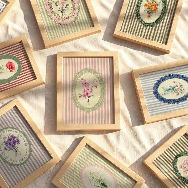 Your birth flower. Vintage style. Beautiful. Yours.