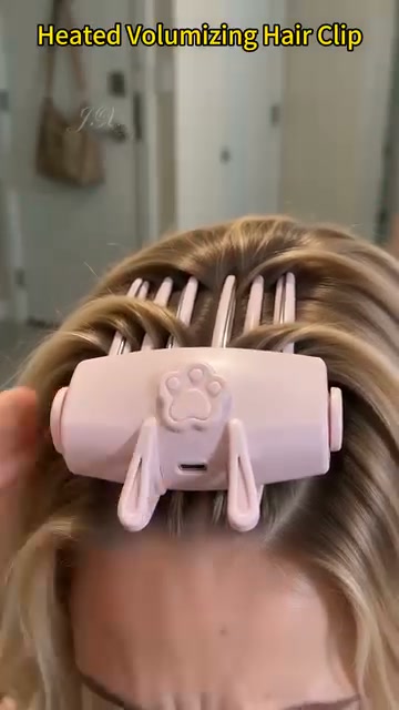 Wireless Heated Volumizing Root Lift Clip, Portable Travel Hair Styling Tool for Flat Fine Hair