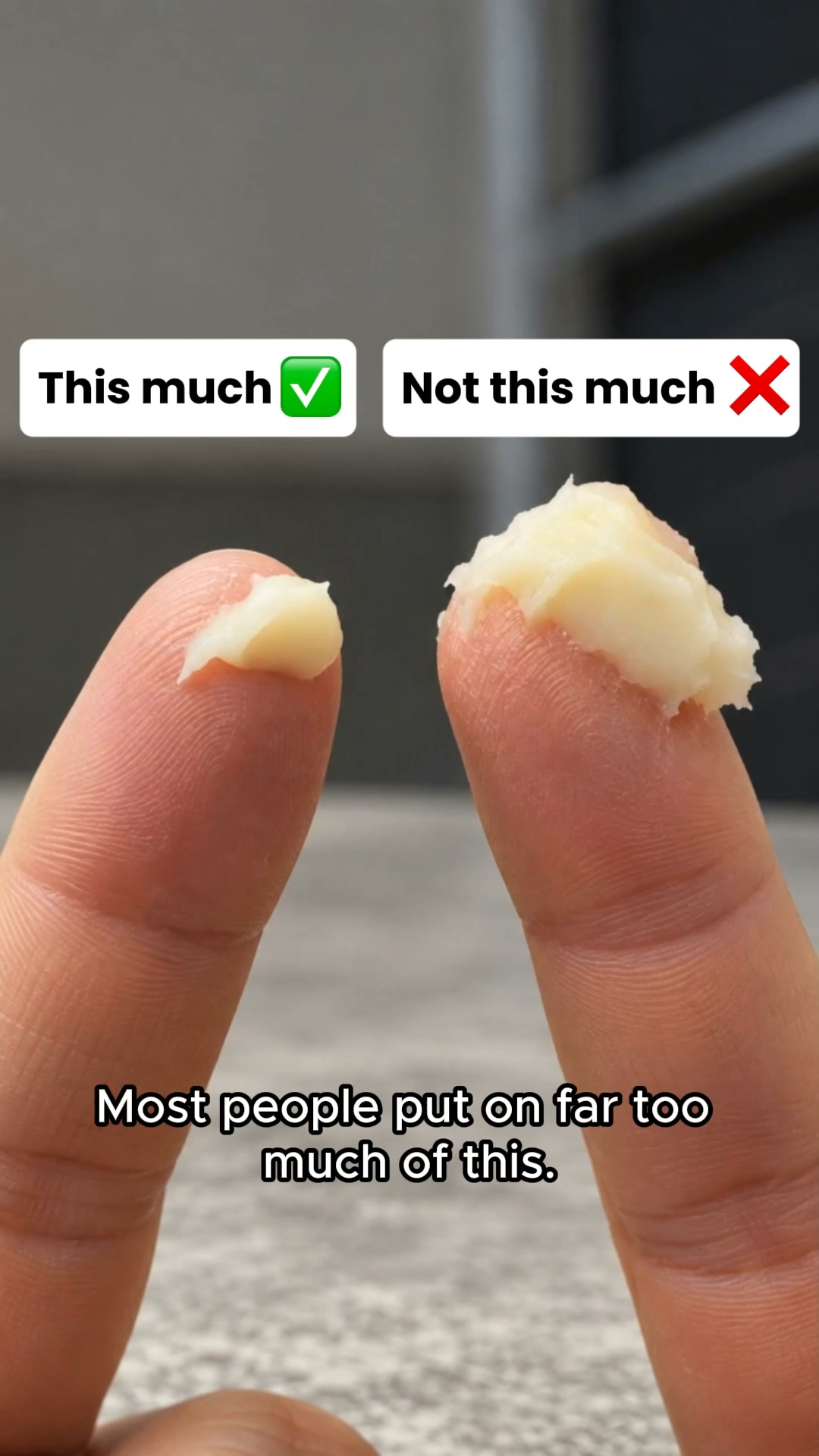 A pea does your whole face.