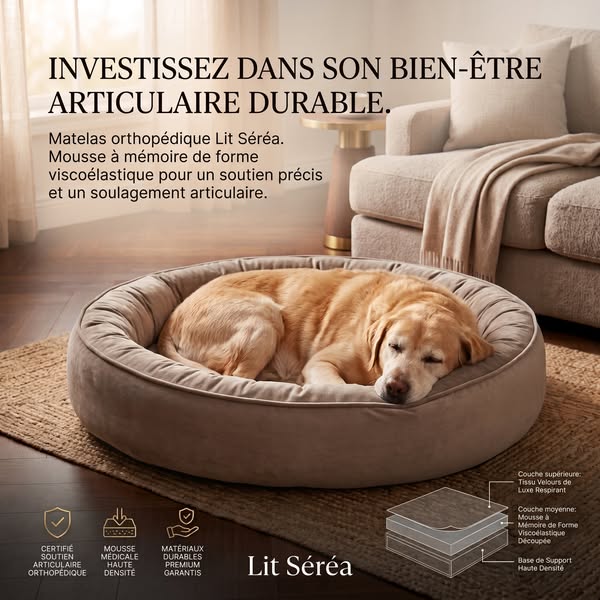 Lit orthopédique pour chien