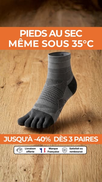 Pieds au sec, même sous 35°C