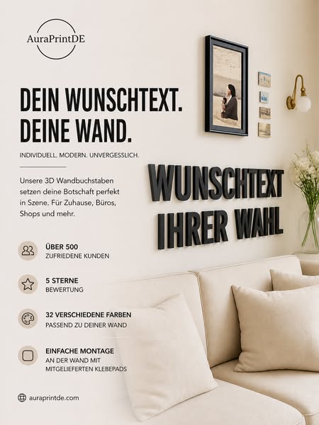 MACH AUS DEINER WAND EIN STATEMENT.