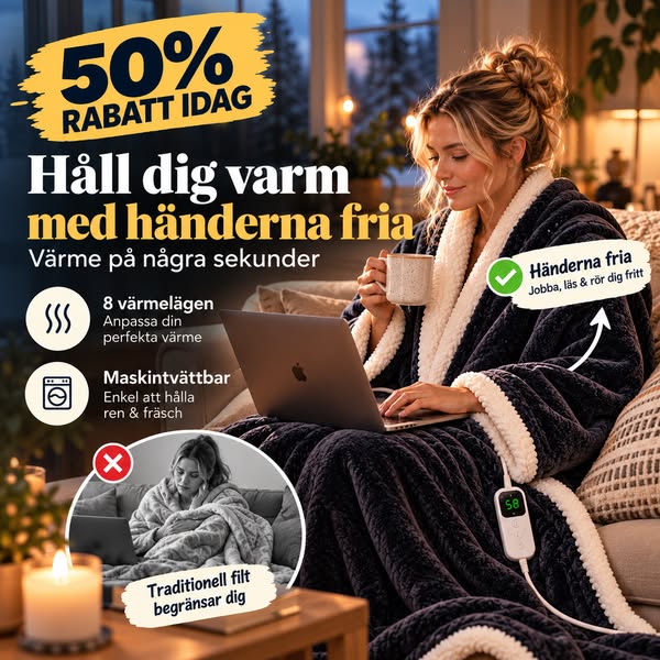 50% RABATT IDAG – Håll dig varm hela vintern med CozyWrap™