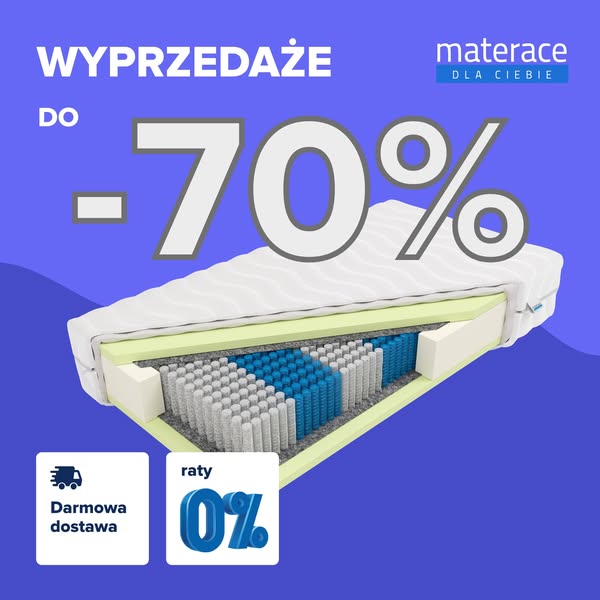 Wielka wyprzedaż materacy