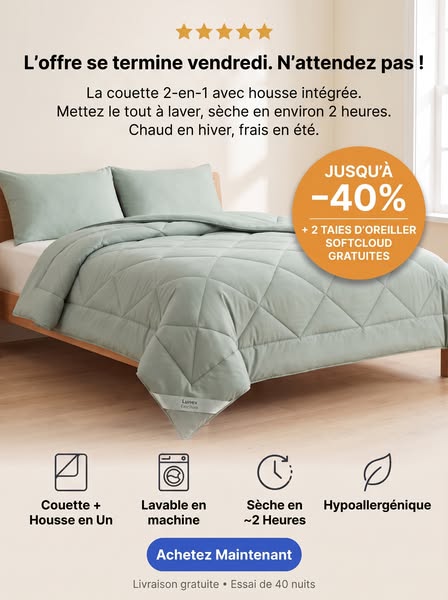 Et si faire son lit prenait 10 secondes ?