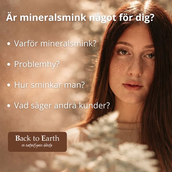 Hudvänligt mineralsmink