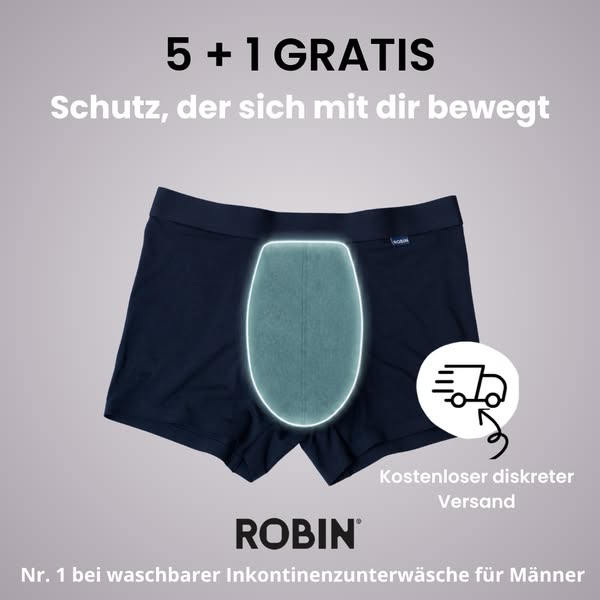 Inkontinenzunterwäsche für Herren – Waschbar