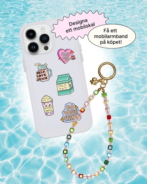 Gratis phone bracelet på köpet