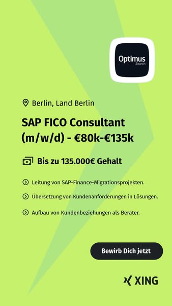 Nur wenige Klicks zum neuen Job