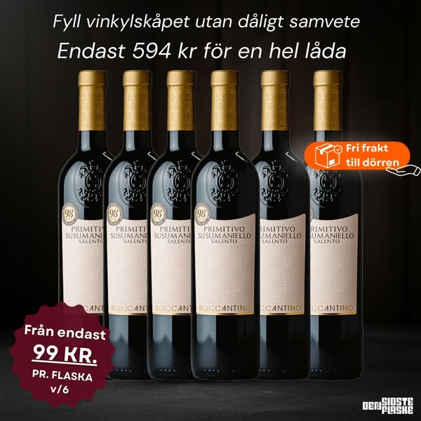 Från 99 kr per flaska